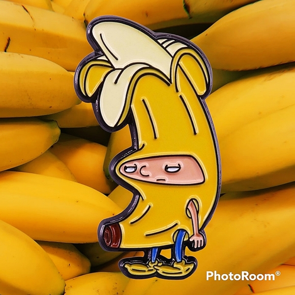 Downtown as Fruits Arnold enamel push pin. - Picture 1 of 6